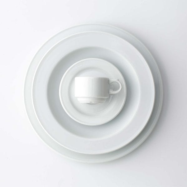 Plato café 14 cm Melide Blanco Pontesa