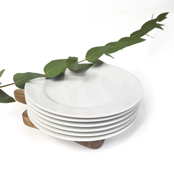 Plato postre Báltico Blanco Pontesa