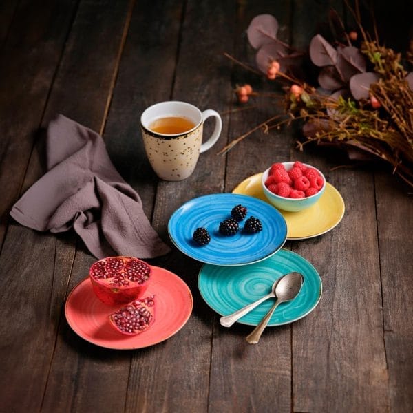 taza moka rústico Costa verde platos