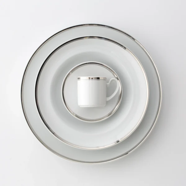 Vajilla Aloia Banda Filos Platino Pontesa